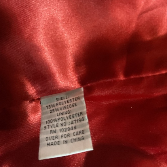 Tulle Anthropologie Small Black Jacket Womens Chic Demure Fitted Blazer Fall Red - Picture 9 of 16